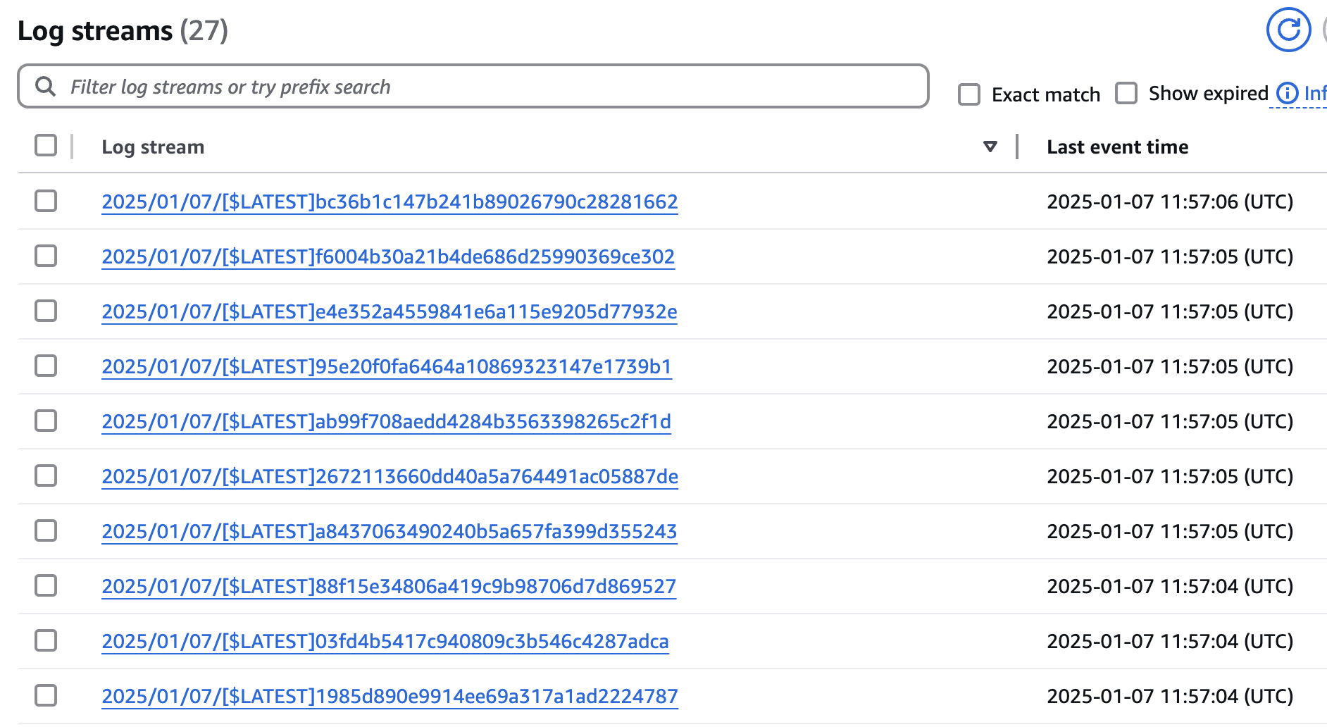 Amazon CloudWatch parallel executions